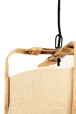 Light & Living Hanglamp Sendai Zand/Bamboe Ø32cm