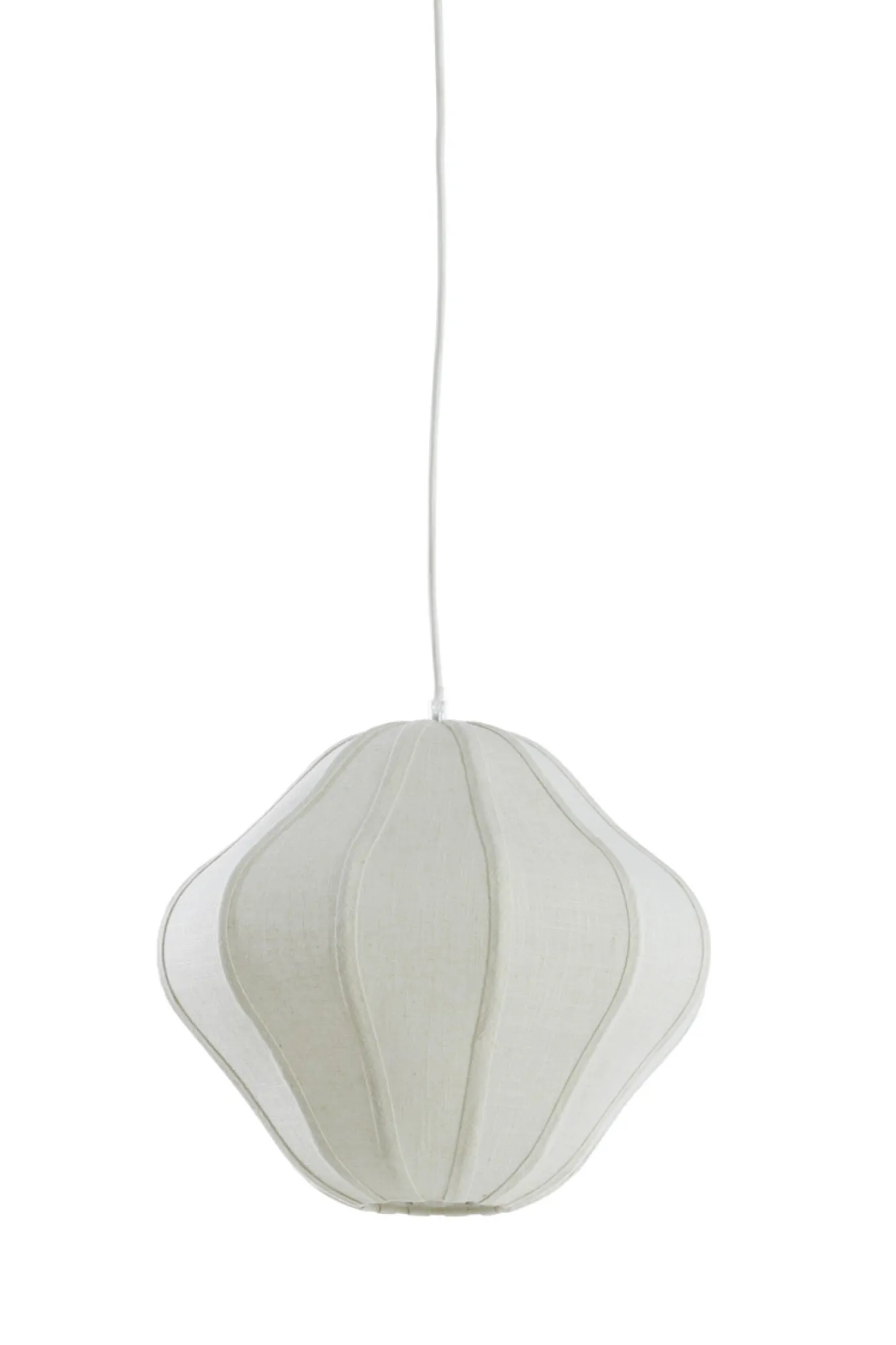 Light & Living Hanglamp Sukau Linnen Crème Ø38cm