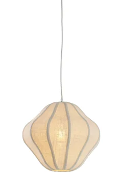 Light & Living Hanglamp Sukau Linnen Crème Ø38cm
