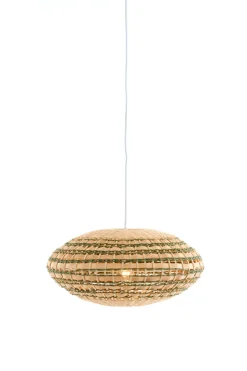 Light & Living Hanglamp Tawela Rotan Naturel/Groen Ø50cm