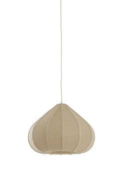 Light & Living Hanglamp Zubeda Linnen Naturel Ø40cm