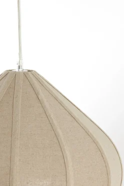 Light & Living Hanglamp Zubeda Linnen Naturel Ø40cm