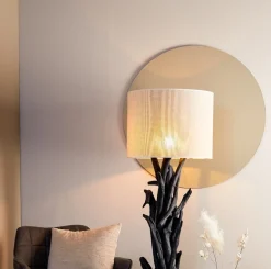 Light & Living Lampenkap Breska Parel Wit Ø50cm
