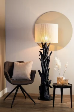 Light & Living Lampenkap Breska Parel Wit Ø50cm