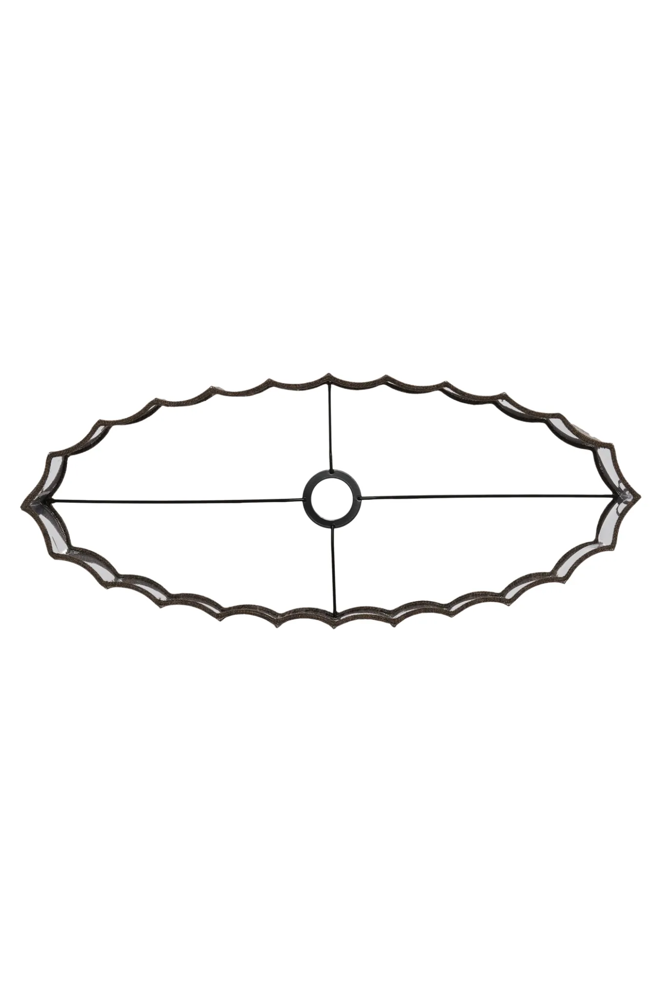 Light & Living Lampenkap Disli Ovaal Linnen Bruin L