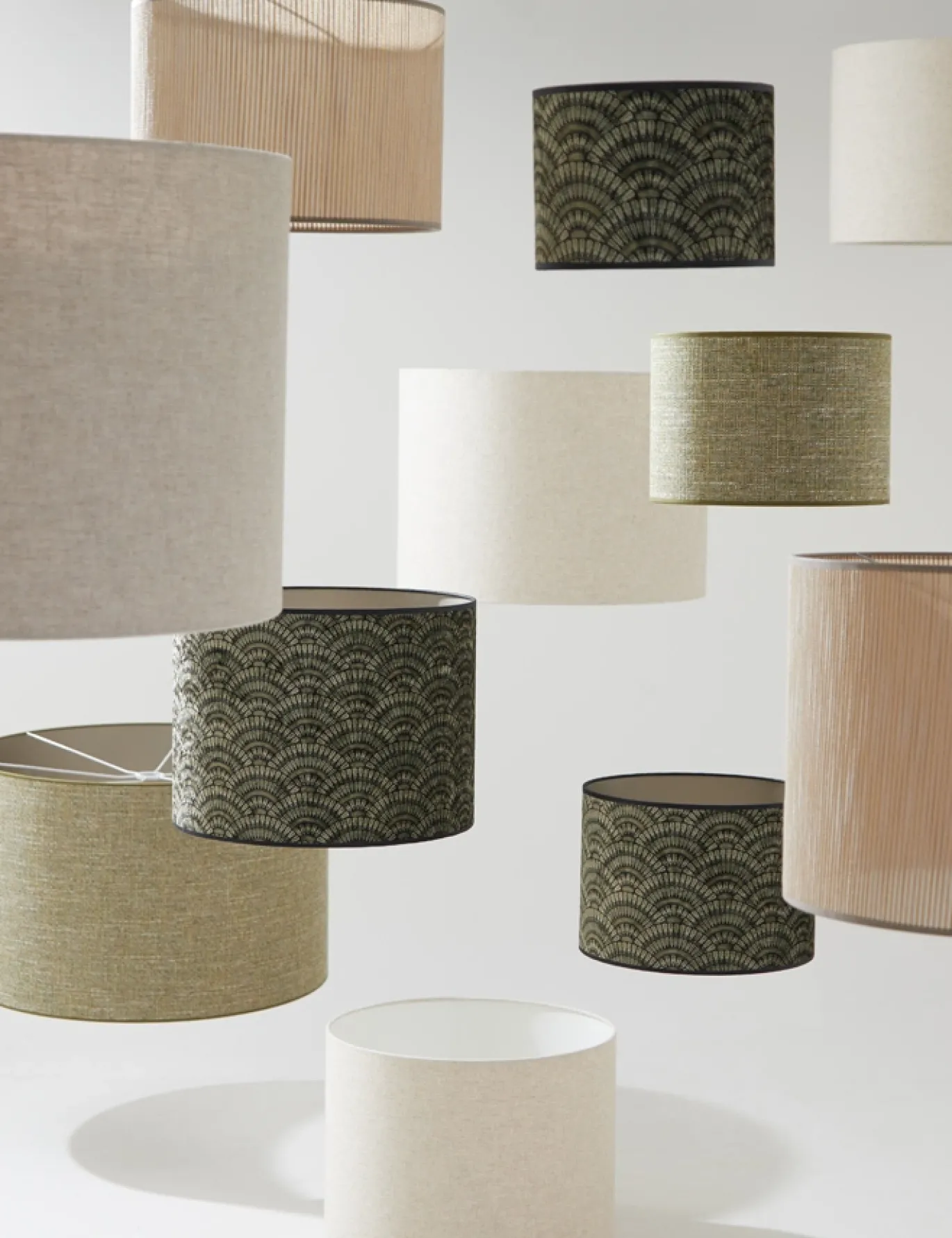 Light & Living Lampenkap Livigno Rond Naturel Ø50cm