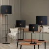 Light & Living Lampenkap Livigno Rond Zwart Ø50cm