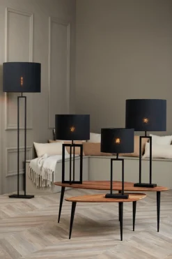 Light & Living Lampenkap Livigno Rond Zwart Ø50cm