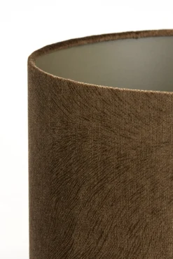 Light & Living Lampenkap Lubis Rond Bruin Ø40cm