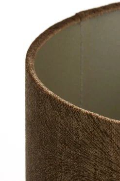 Light & Living Lampenkap Lubis Rond Bruin Ø40cm