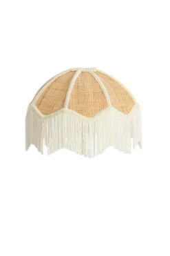 Light & Living Lampenkap Malacia Raffia Naturel/Crème Ø35cm