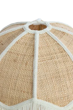 Light & Living Lampenkap Malacia Raffia Naturel/Crème Ø35cm