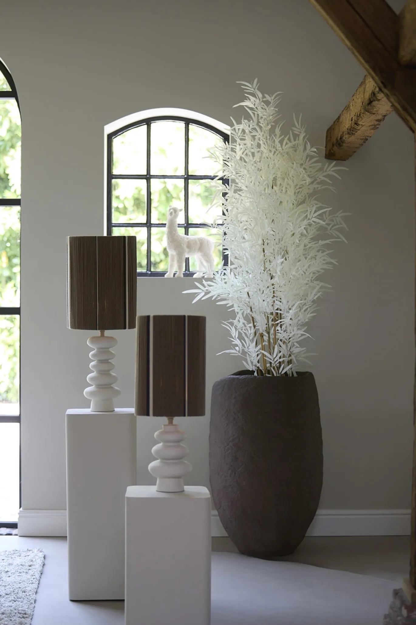 Light & Living Lampenkap Medan Bruin Ø30cm
