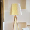 Light & Living Lampenkap Medana Drum Chenille Crème
