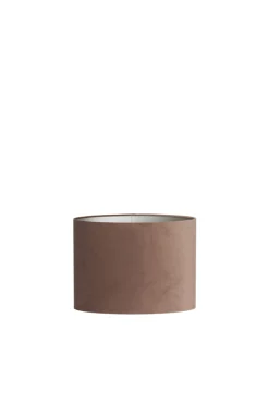 Light & Living Lampenkap Velours Ovaal Chocolade Bruin S
