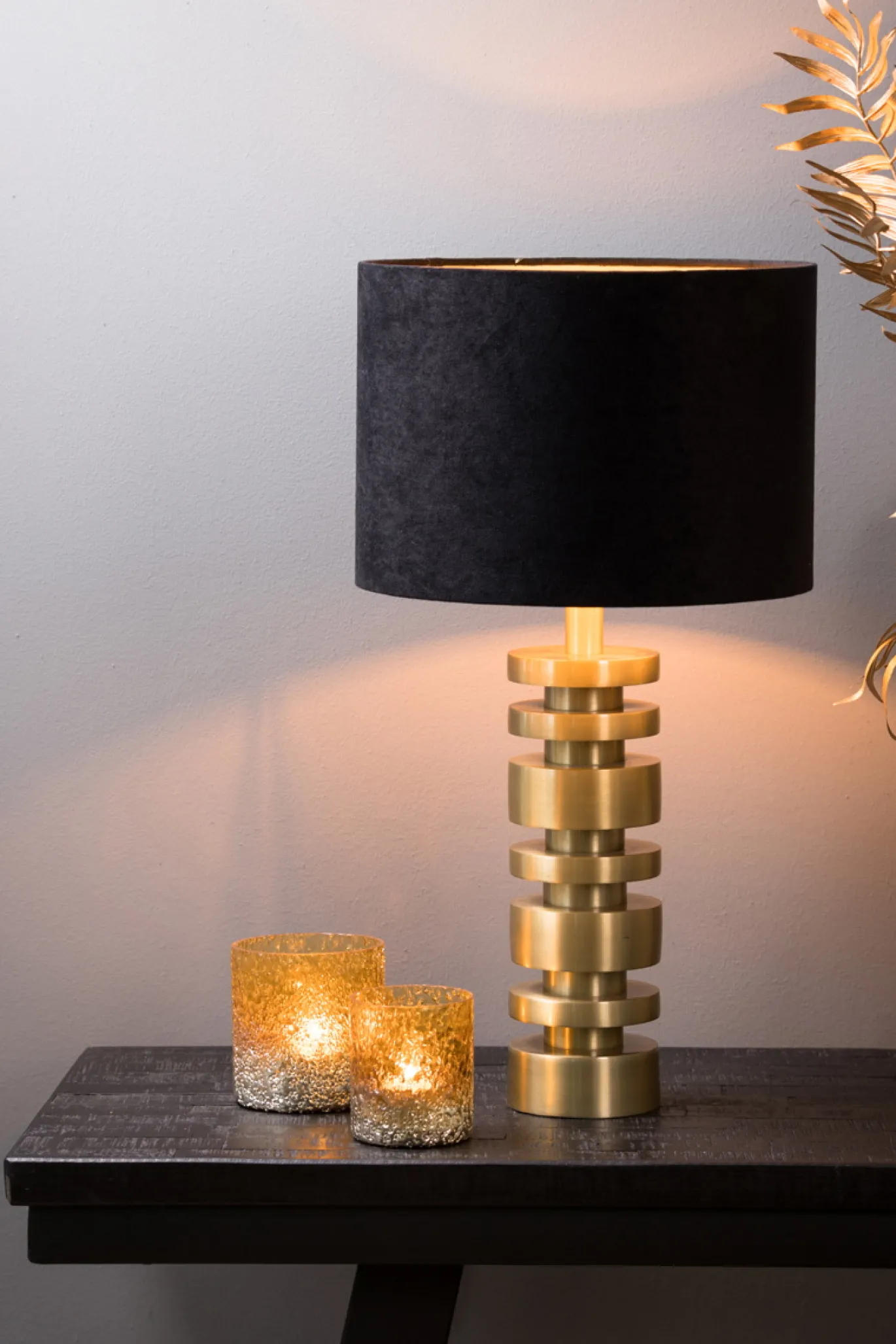 Light & Living Lampvoet Desley Mat Goud Ø10,5x36cm