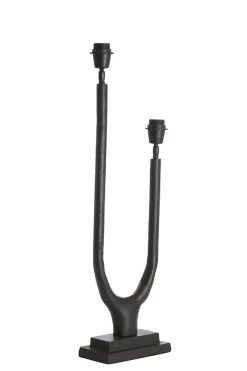 Light & Living Lampvoet Gavi 2-Lichts Mat Zwart