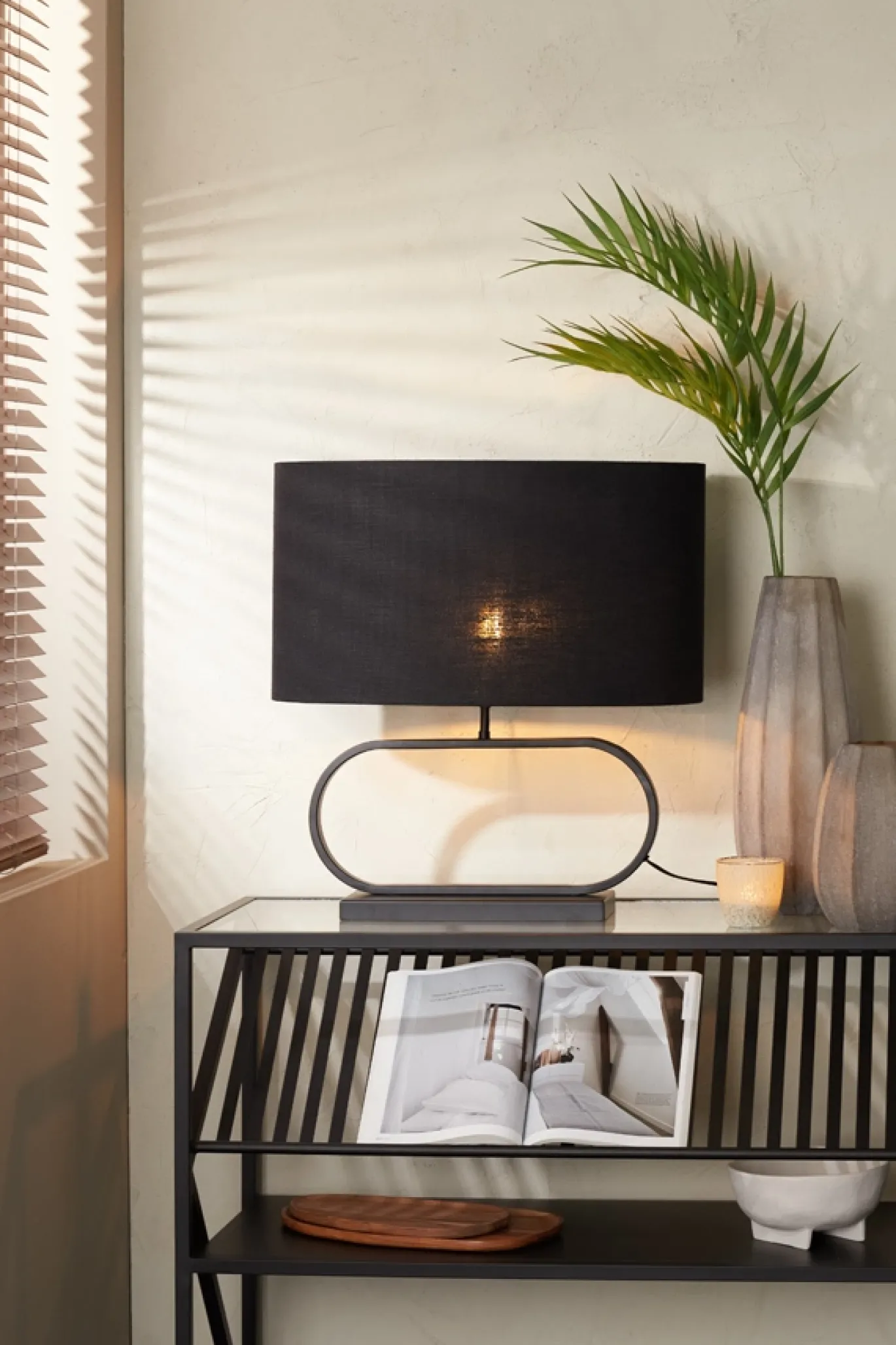 Light & Living Lampvoet Jamiro Mat Zwart 47cm
