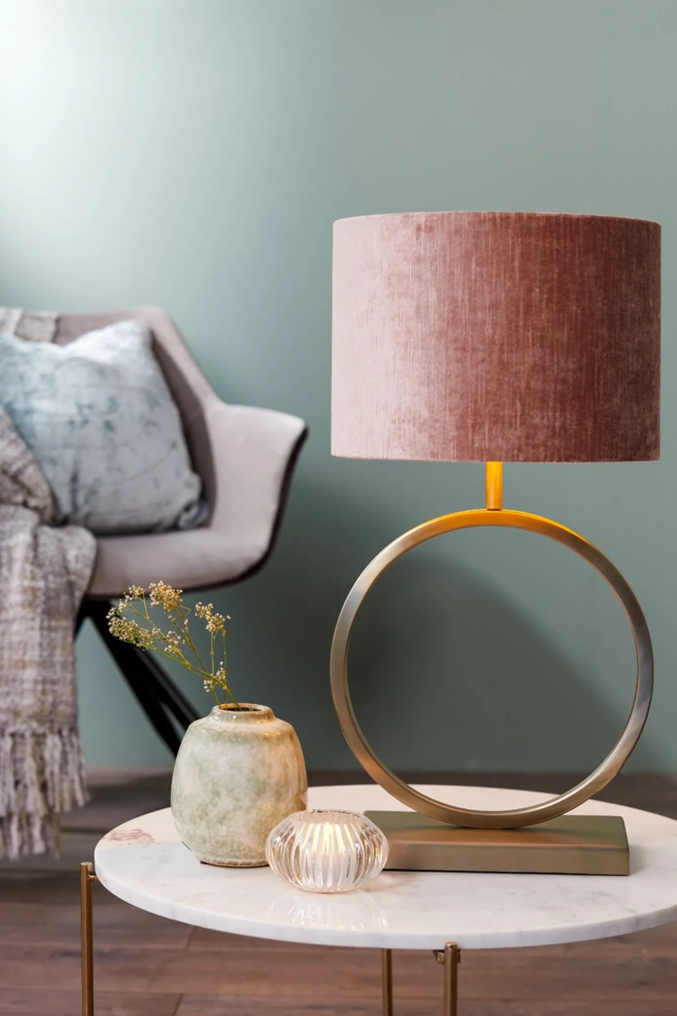 Light & Living Lampvoet Liva Licht Goud 37cm
