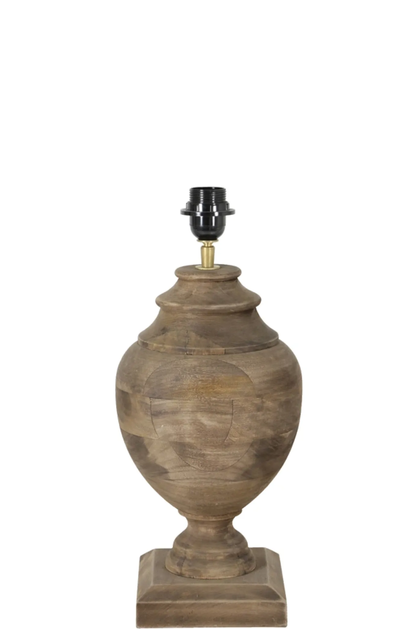 Light & Living Lampvoet Milazzo Vierkant Mangohout Weather Barn 45cm