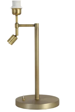 Light & Living Lampvoet Montana Antiek Brons met Led 47,5cm