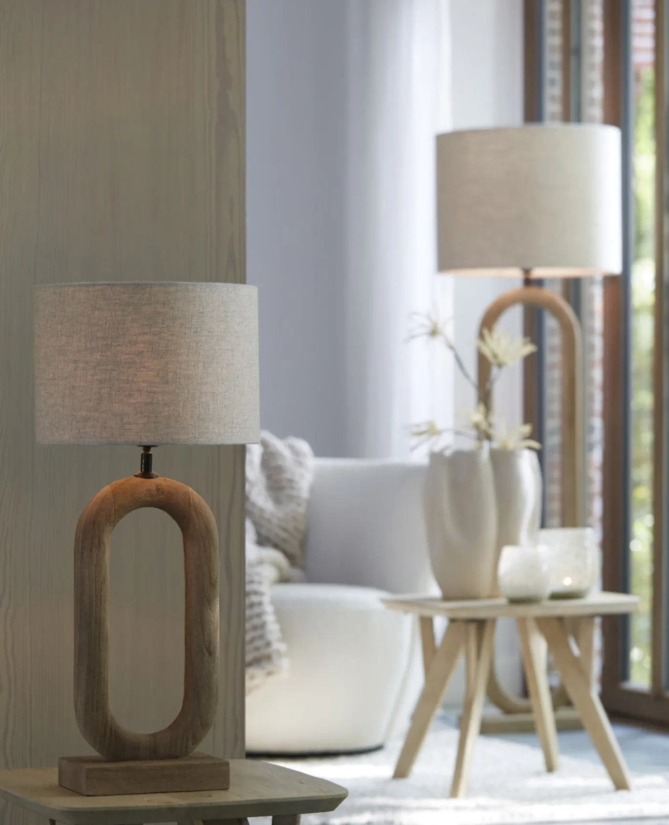 Light & Living Lampvoet Paceco Mangohout S