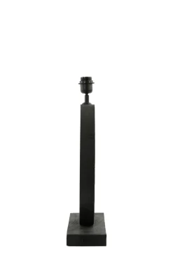 Light & Living Lampvoet Tinar Mangohout Mat Zwart 55cm