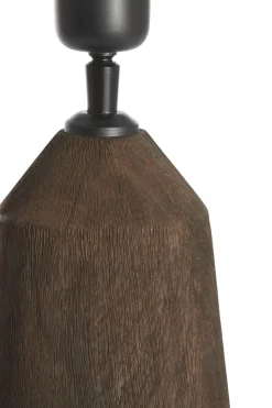Light & Living Lampvoet Trapani Donkerbruin 35cm