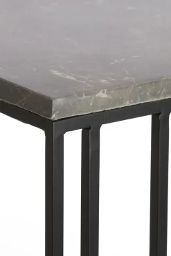 Light & Living Laptoptafel Roshan Marmer Bruin 41x31cm