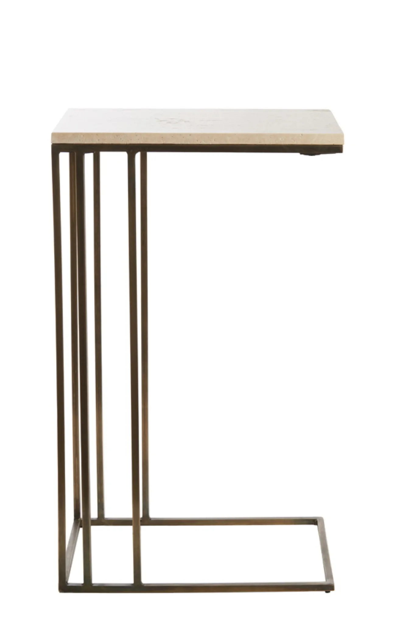 Light & Living Laptoptafel Roshan Travertin Zand 41x31cm