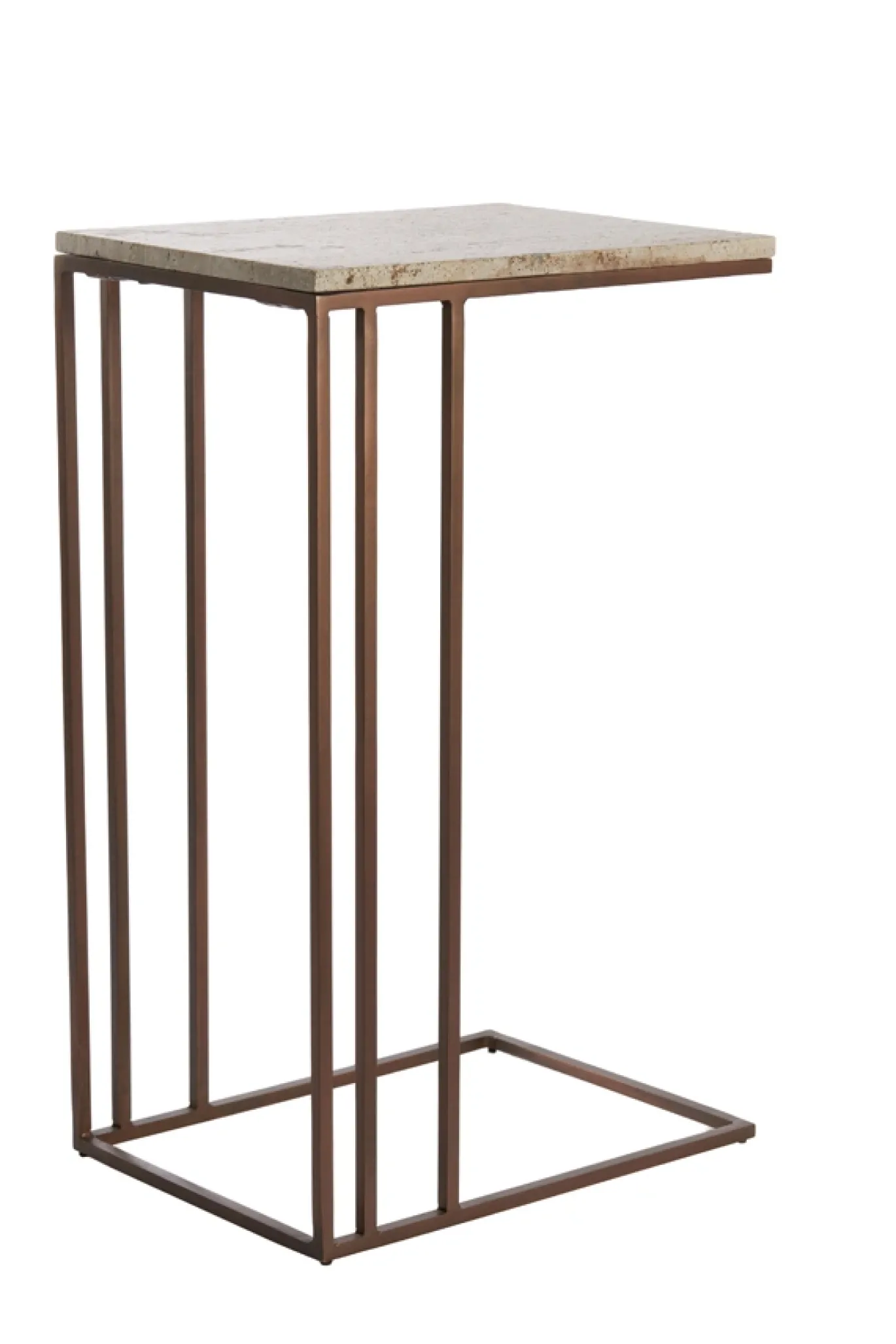 Light & Living Laptoptafel Roshan Travertin Bruin 41x31cm