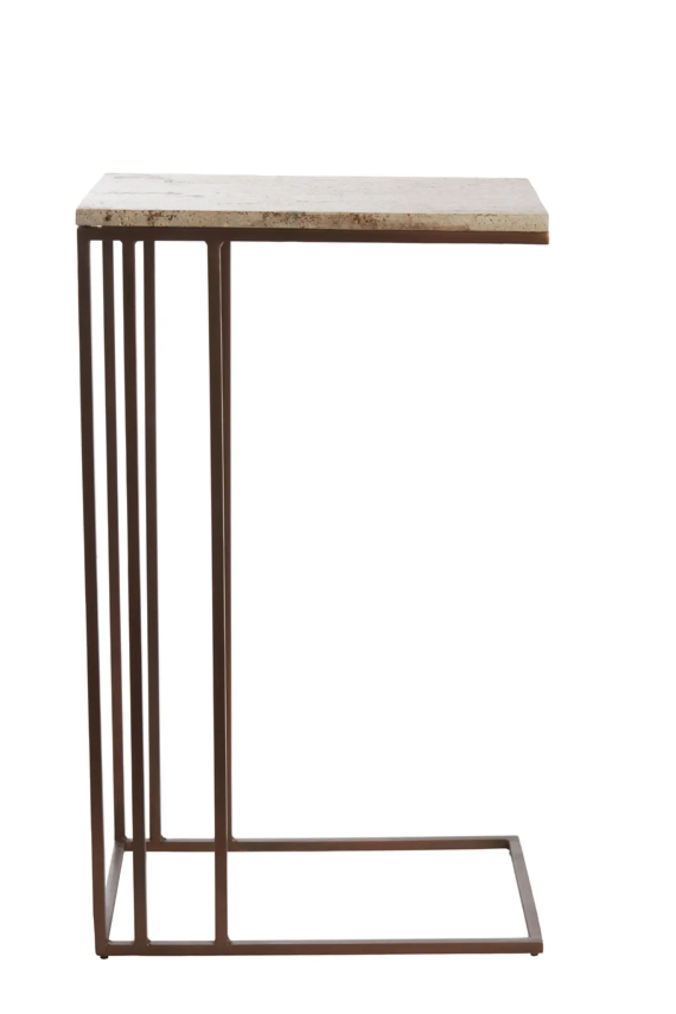 Light & Living Laptoptafel Roshan Travertin Bruin 41x31cm