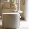 Light & Living Poef Domoni Beige Ø50cm