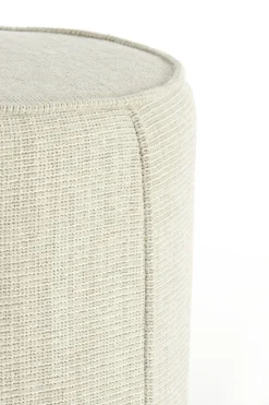 Light & Living Poef Domoni Beige Ø50cm
