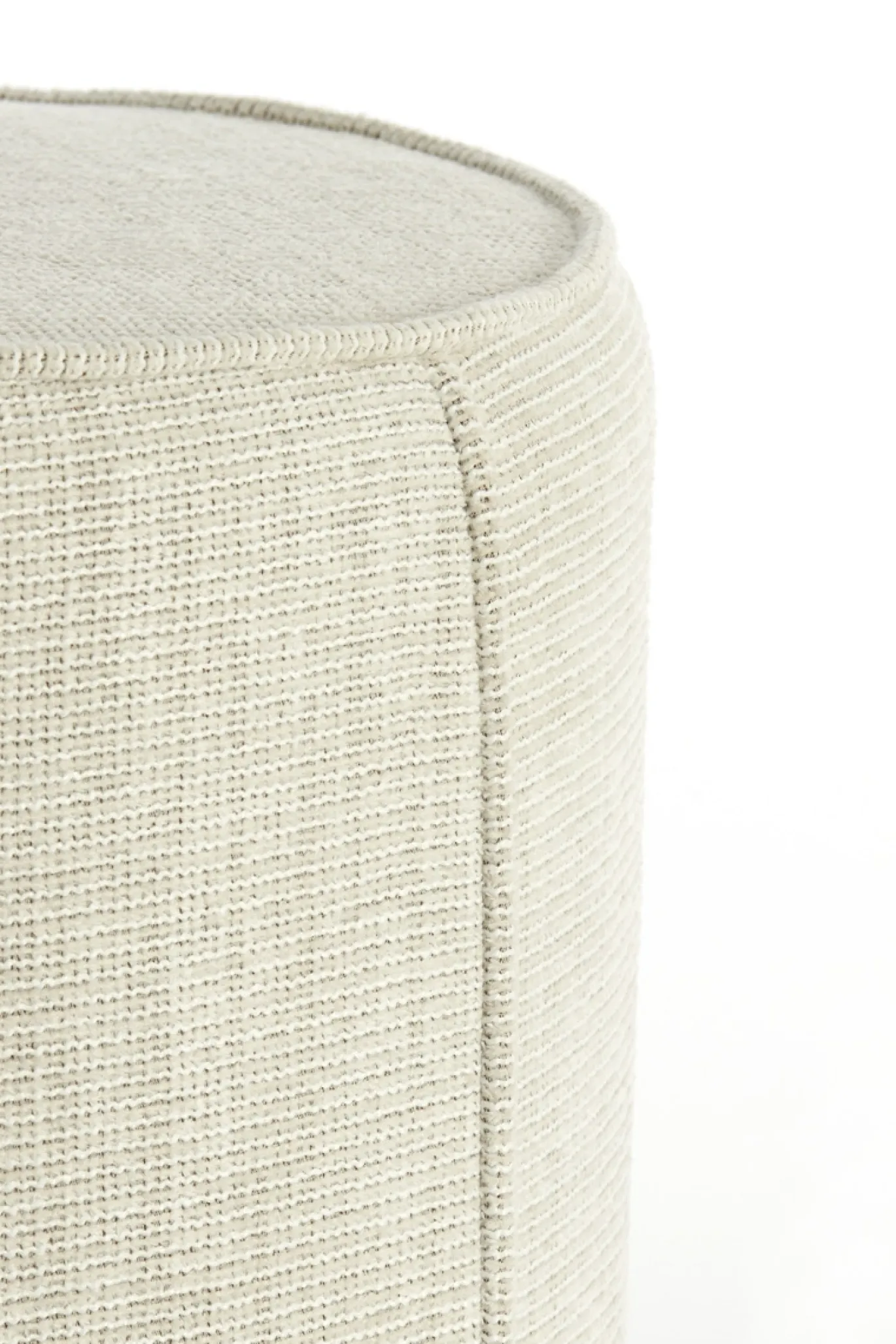 Light & Living Poef Domoni Beige Ø50cm