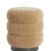 Light & Living Poef Jobbi Beige Ø40cm