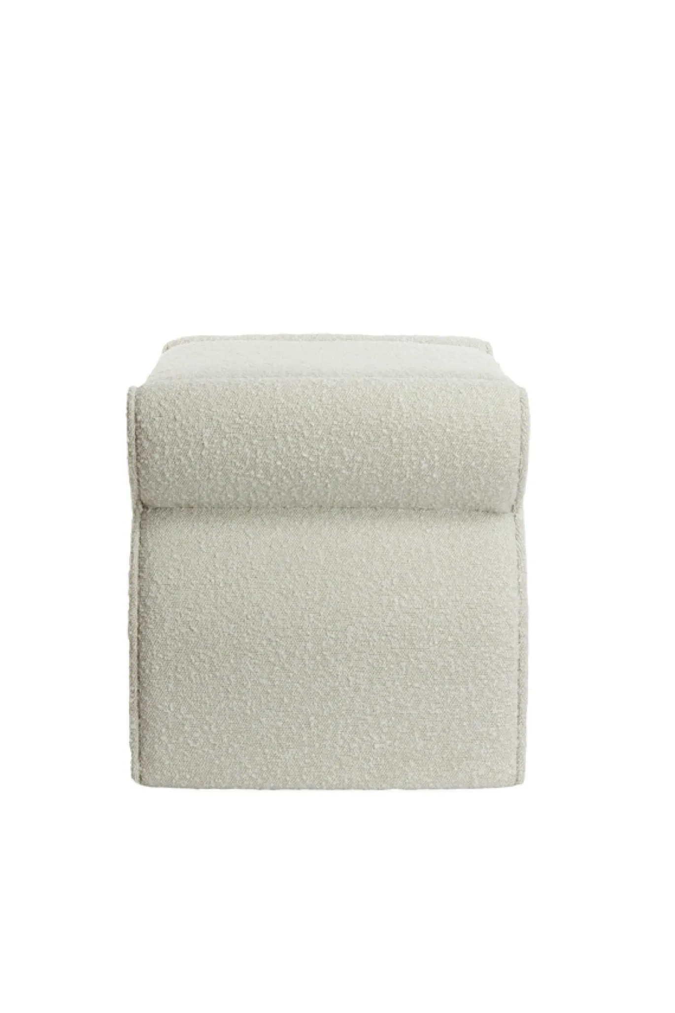 Light & Living Poef Nafya Bouclé Crème