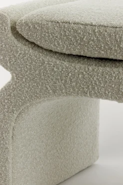 Light & Living Poef Nafya Bouclé Crème
