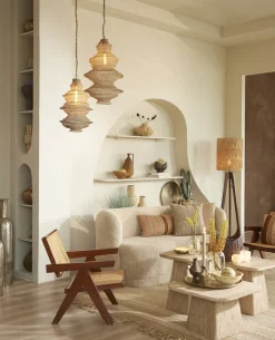 Light & Living Salontafel Kepami Travertin Zand 60x60cm