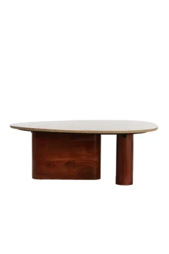 Light & Living Salontafel Mahelona Travertin Zand 90x72cm