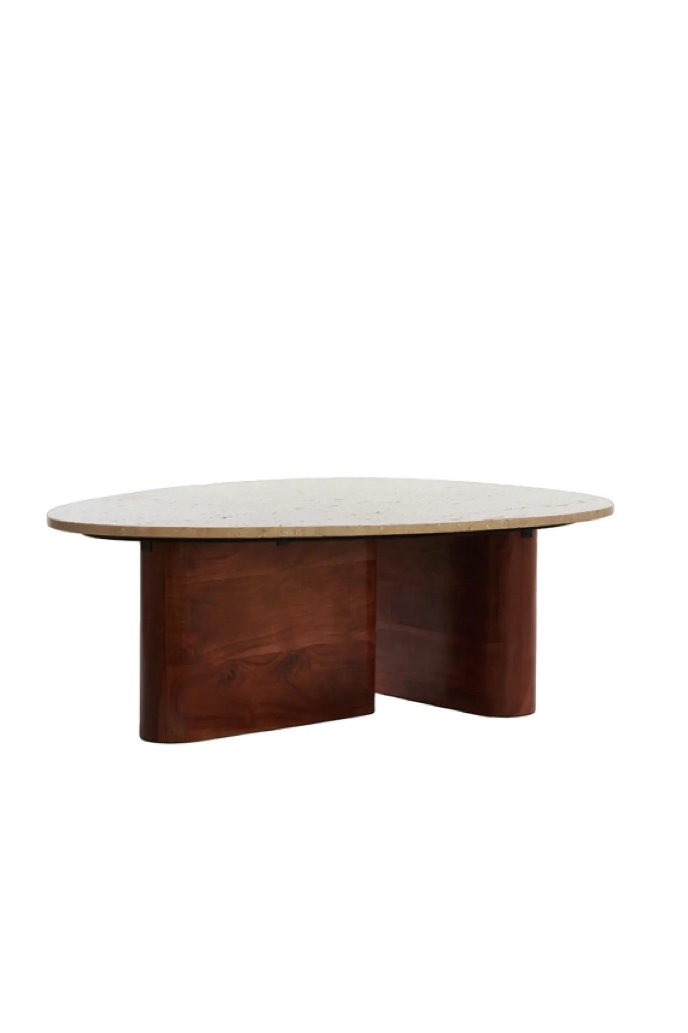 Light & Living Salontafel Mahelona Travertin Zand 90x72cm