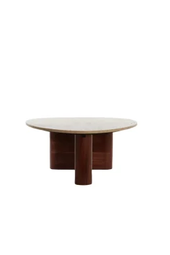 Light & Living Salontafel Mahelona Travertin Zand 90x72cm