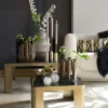 Light & Living Salontafel Oxe Brons/Smoke Set van 2