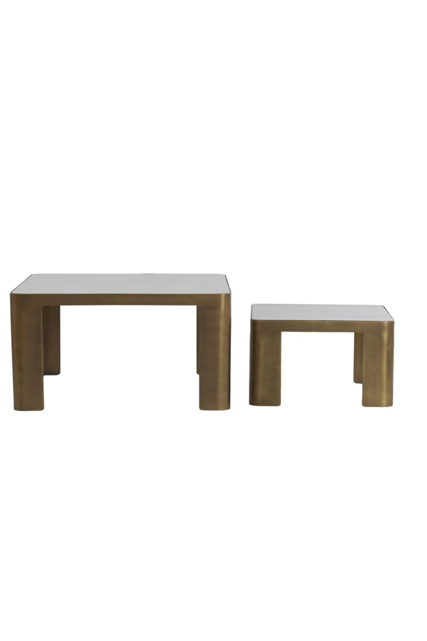 Light & Living Salontafel Oxe Brons/Smoke Set van 2