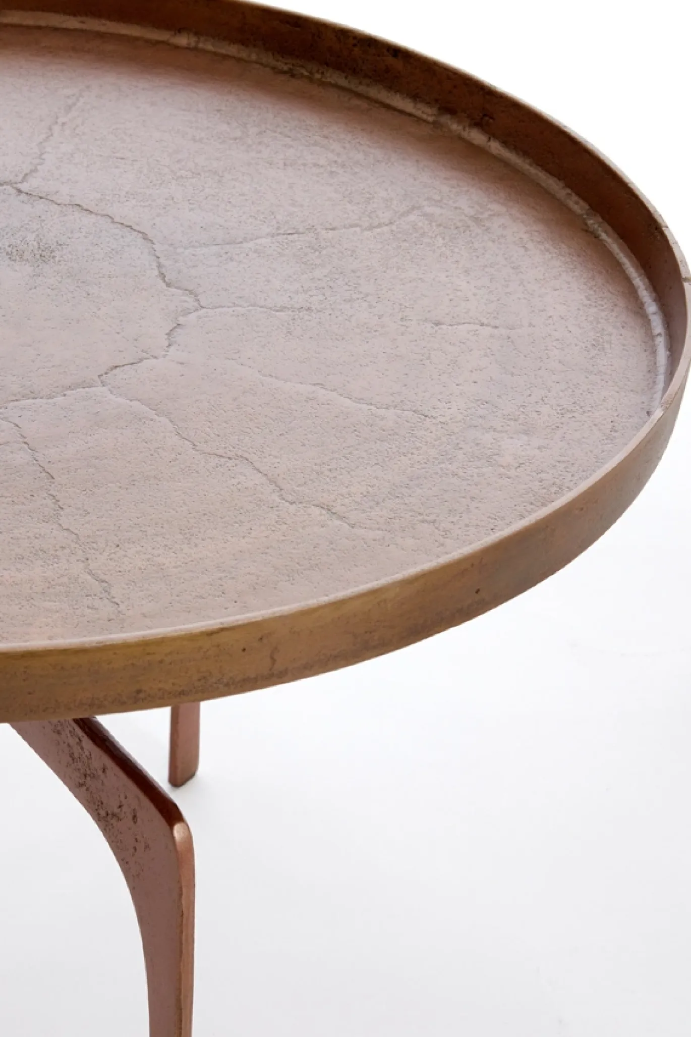 Light & Living Salontafel Pano Set van 2 Bruin Brons Ø64+Ø75cm