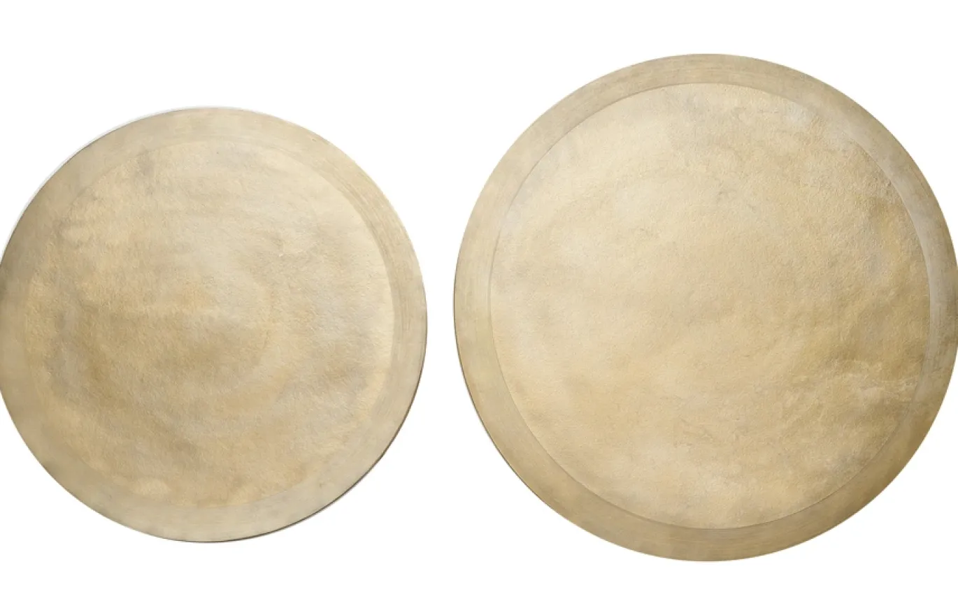 Light & Living Salontafel Set van 2 Talca Licht Goud Ø65/Ø75cm