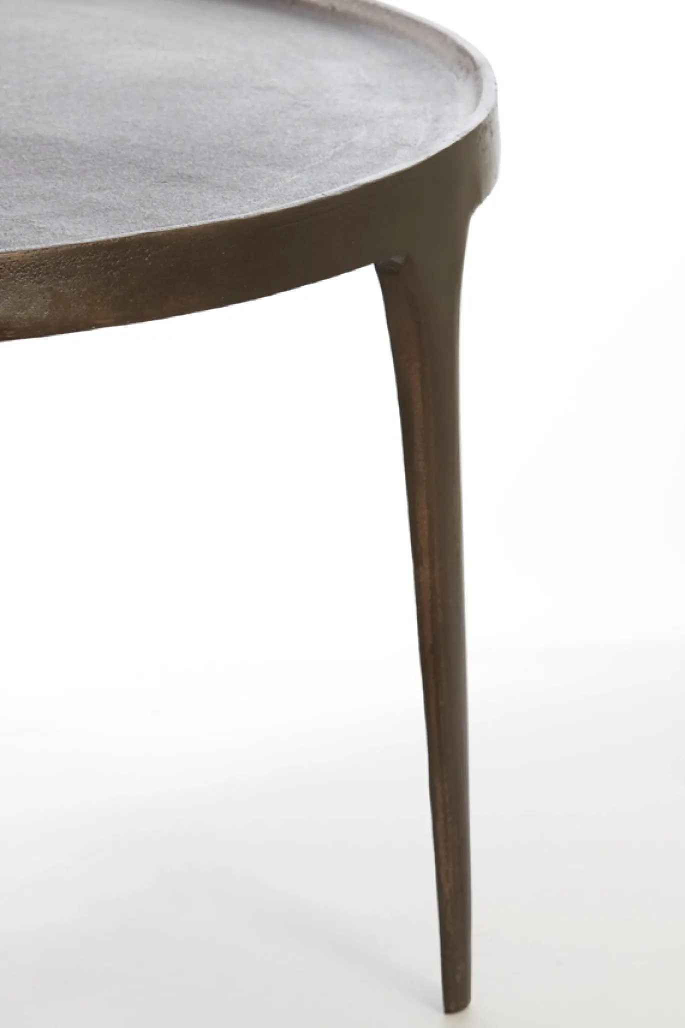 Light & Living Salontafel Tobias Set van 2 Donkerbruin Ø64+Ø75cm