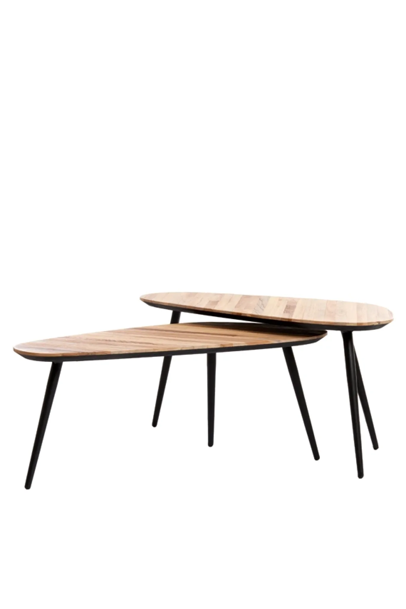 Light & Living Salontafel Viejo Set van 2 Mangohout Naturel