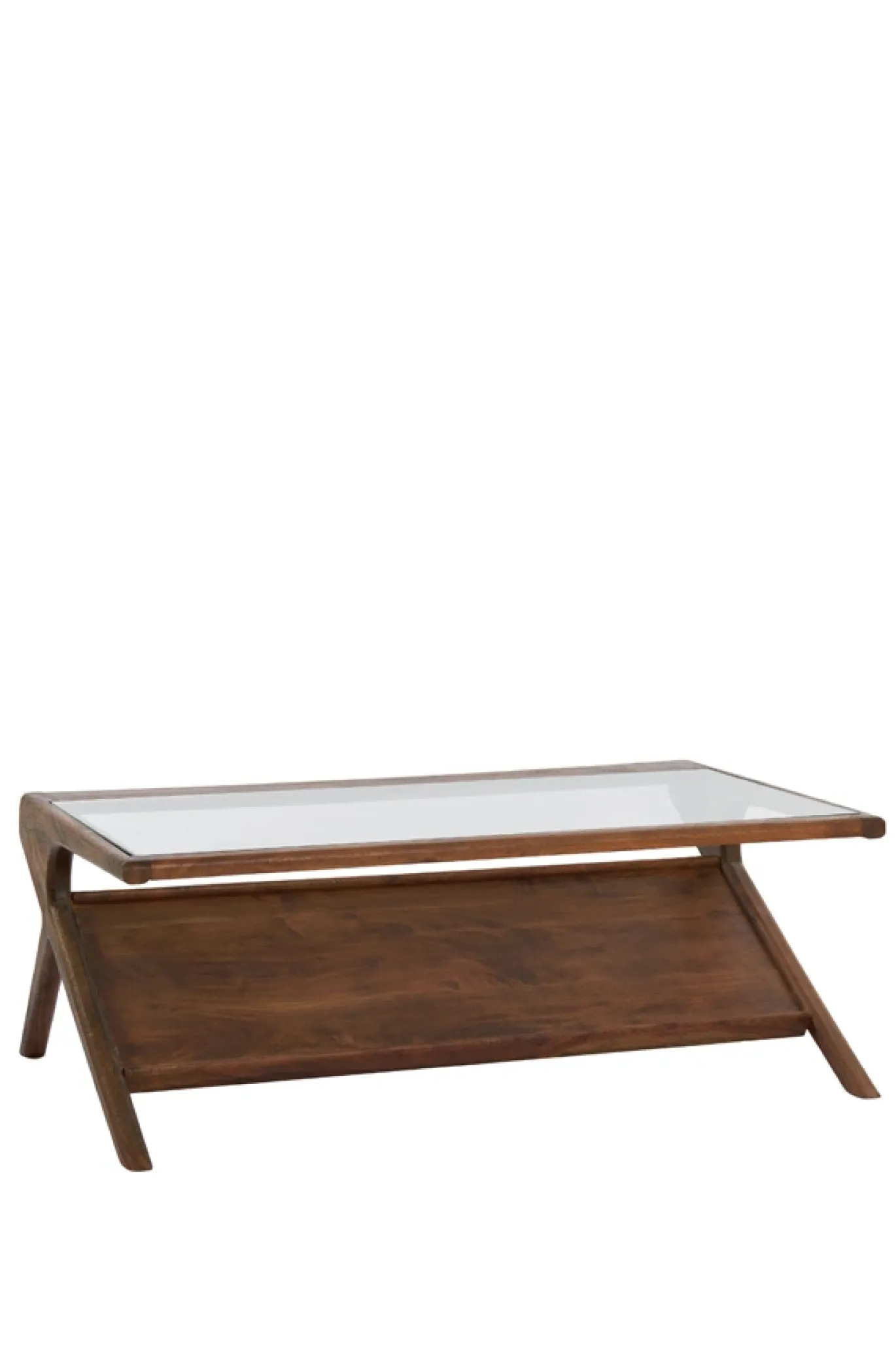 Light & Living Salontafel Yuki Acaciahout & Glas 112cm