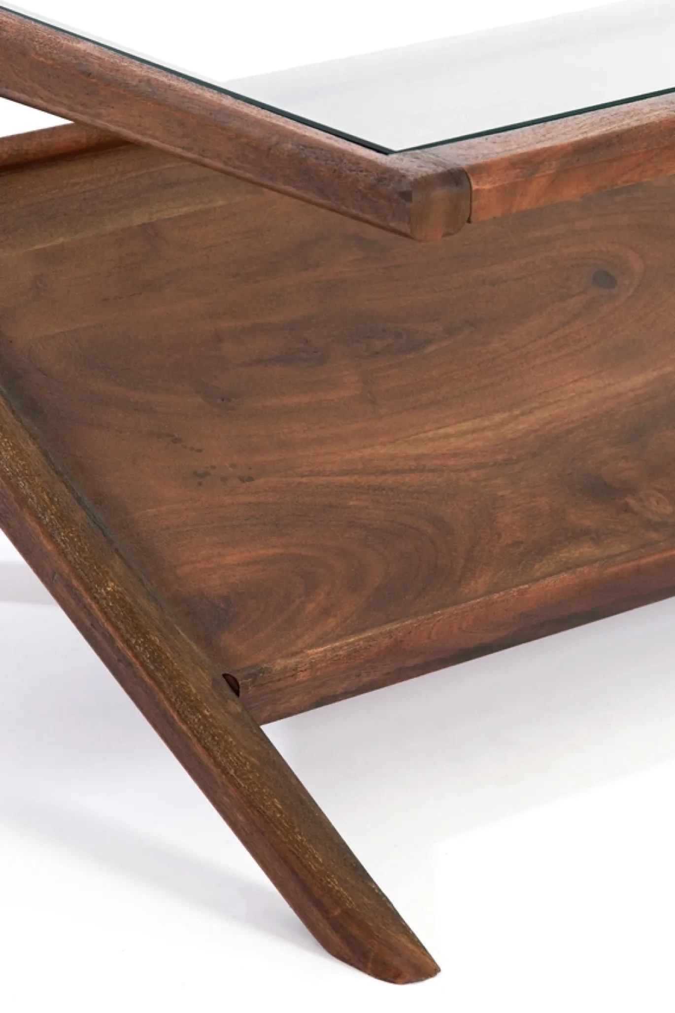 Light & Living Salontafel Yuki Acaciahout & Glas 112cm
